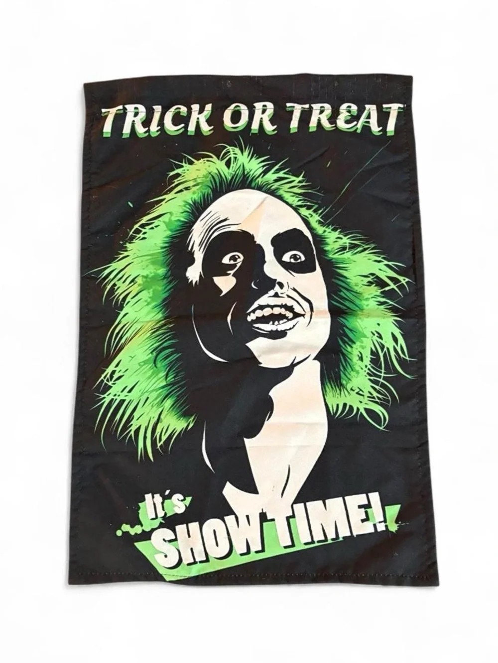 Beetlejuice Trick or Treat Halloween Flag